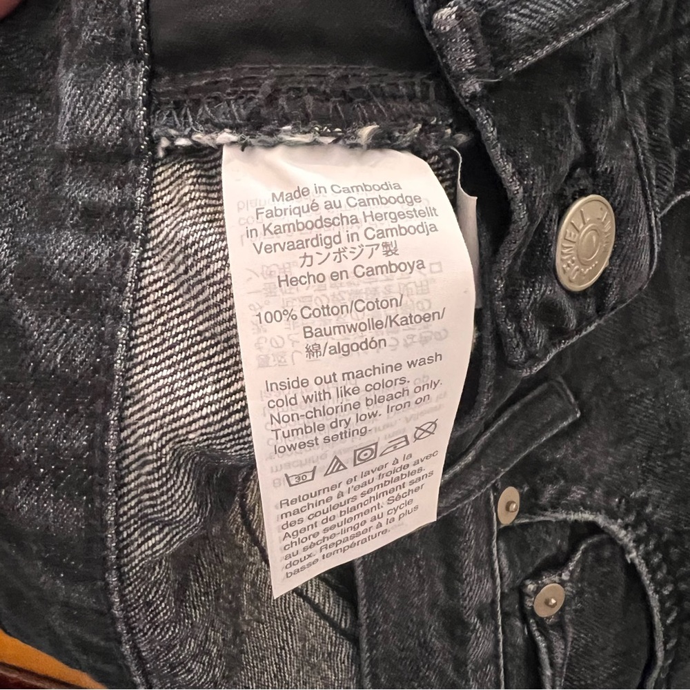 MADEWELL relaxed denim shorts washed black - Picture 5 of 7